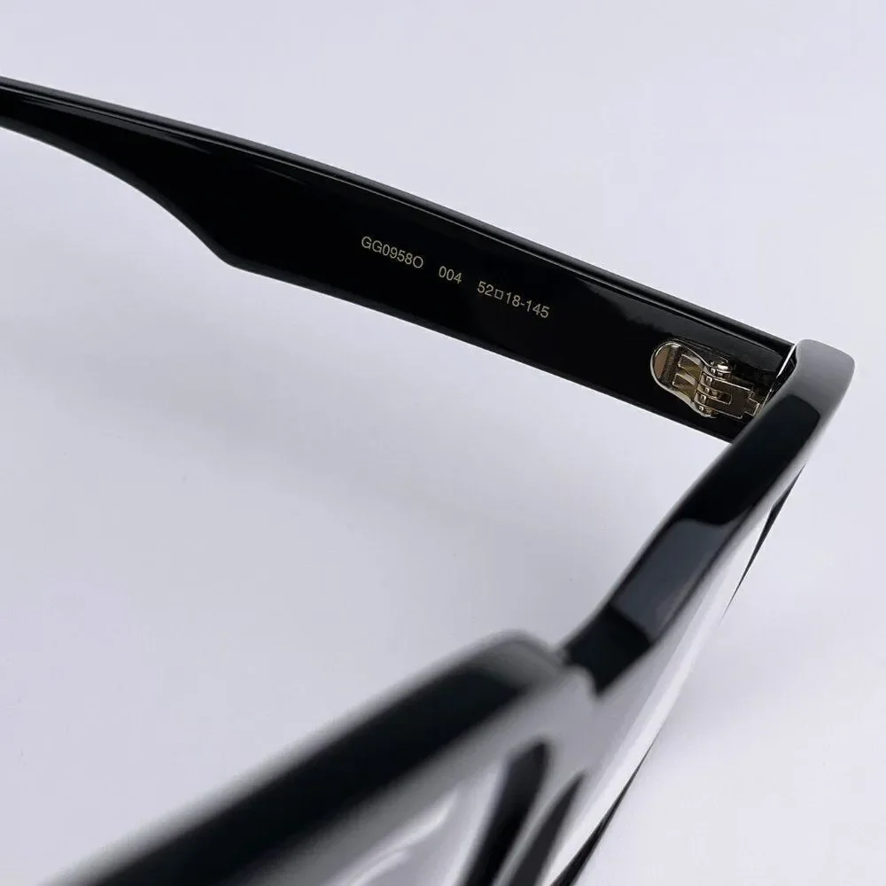 NEW Gucci  GG0958O 004 Black Unisex Eyeglasses
